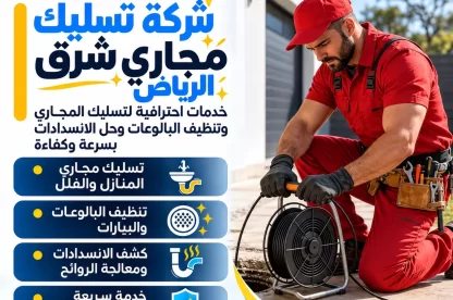 شركة تسليك مجاري شرق الرياض