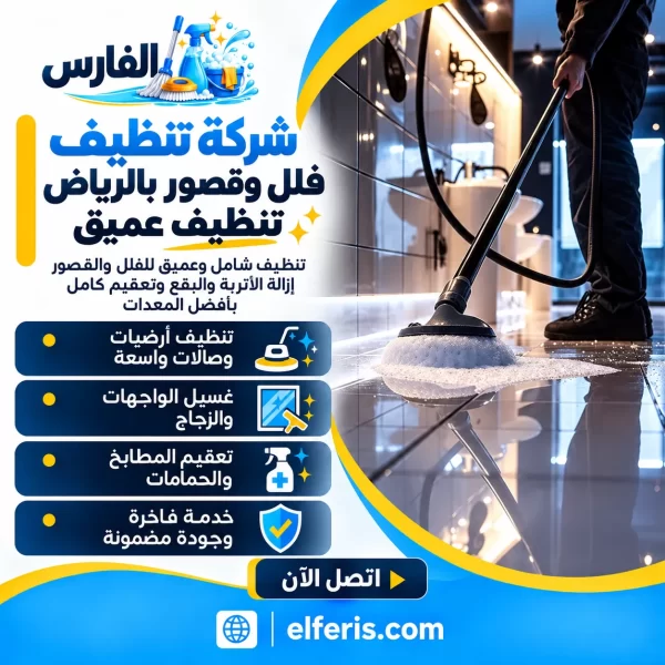 شركة تنظيف فلل وقصور بالرياض تنظيف عميق