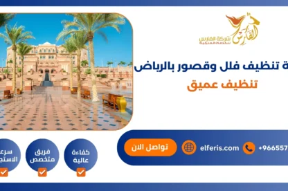 شركة تنظيف فلل وقصور بالرياض تنظيف عميق