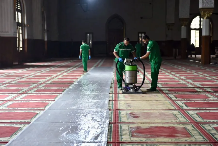تنظيف سجاد المساجد